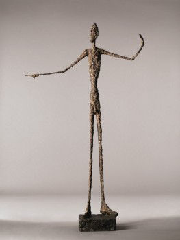 阿尔贝托・贾科梅蒂，《指示者》，1947，青铜雕塑 
